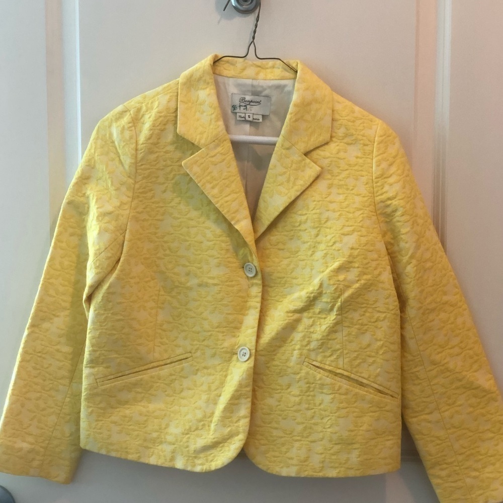 Bonpoint Yelow Jaquared Skirt and Matching Jacket - Picture 14 of 16